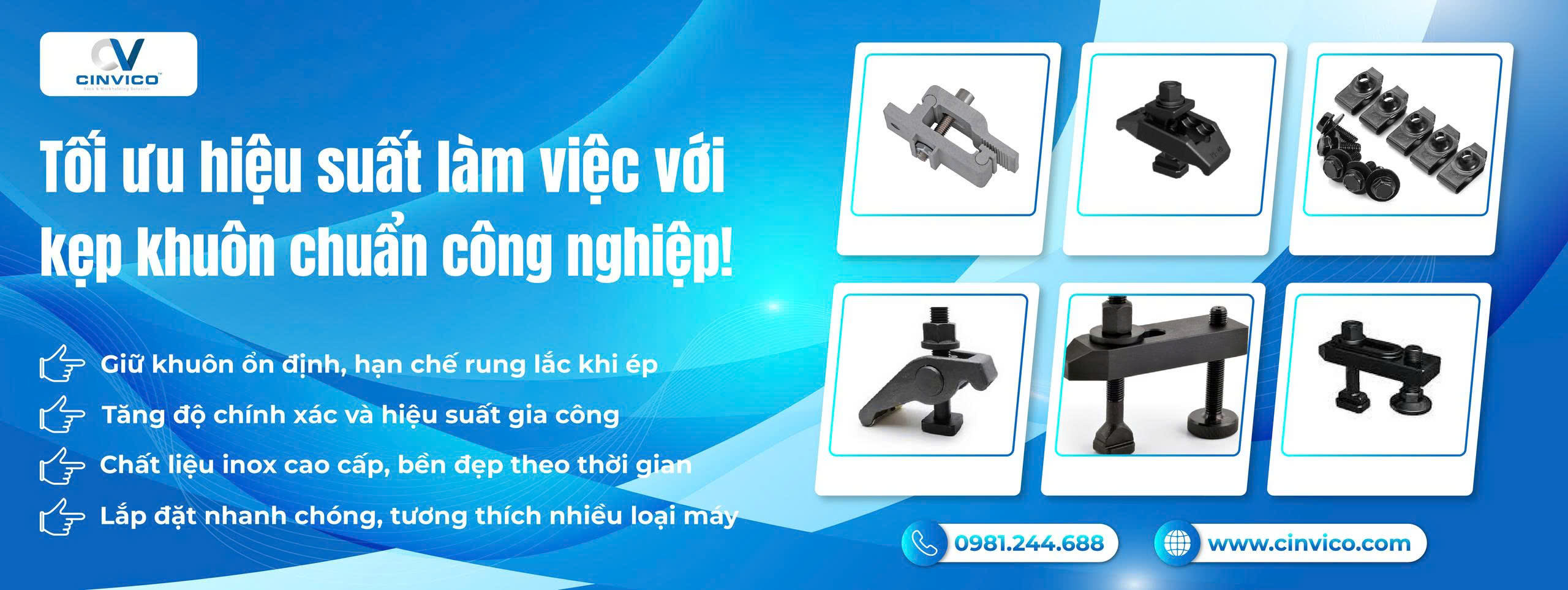 Cinvico: xưởng gia công kim loại tấm Hà Nội 10+ năm kinh nghiệm. Cắt laser ±0.1mm, chấn gấp CNC ±0.3mm, ISO 9001. Báo giá 24h, giao 7-15 ngày.