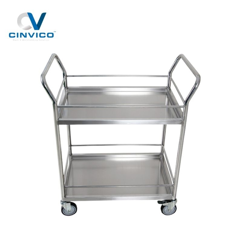 Xe đẩy hàng công nghiệp theo yêu cầu cho xưởng cơ khí, nhà máy FDI - tải 150-1000kg, inox/thép. Cinvico xưởng sản xuất Hà Nội, báo giá 24h, bảo hành 12 tháng.